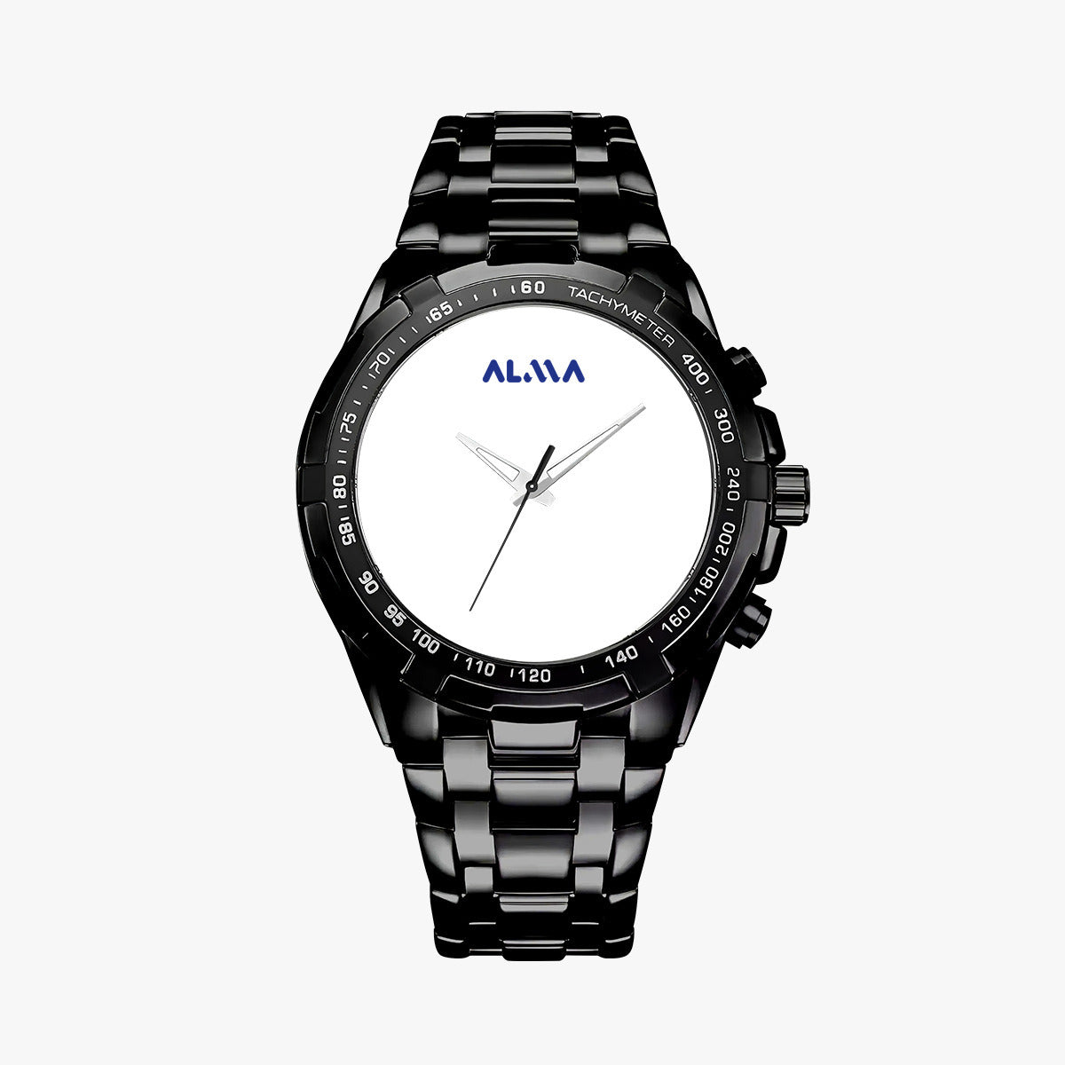 Black Metal Watches Alma Brand