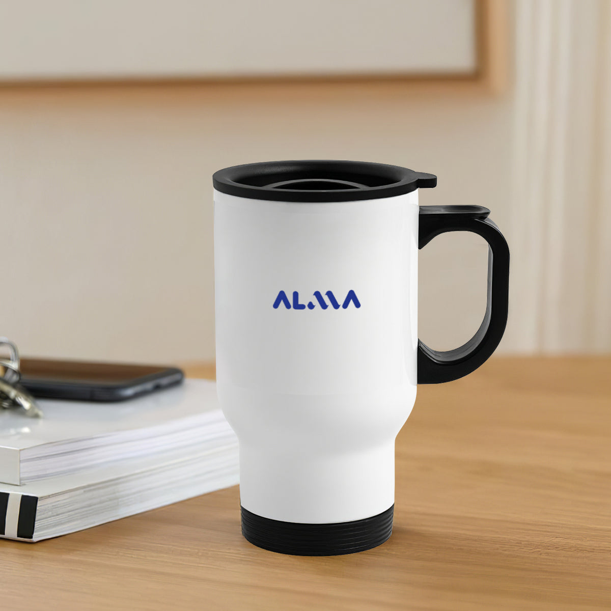 14oz Tumbler with Handle, Travel Mug | Alma Brand