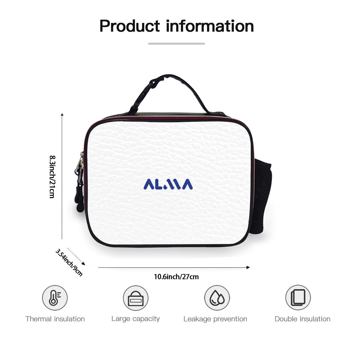 Portable Leather Lunch Bag | Alma Brand