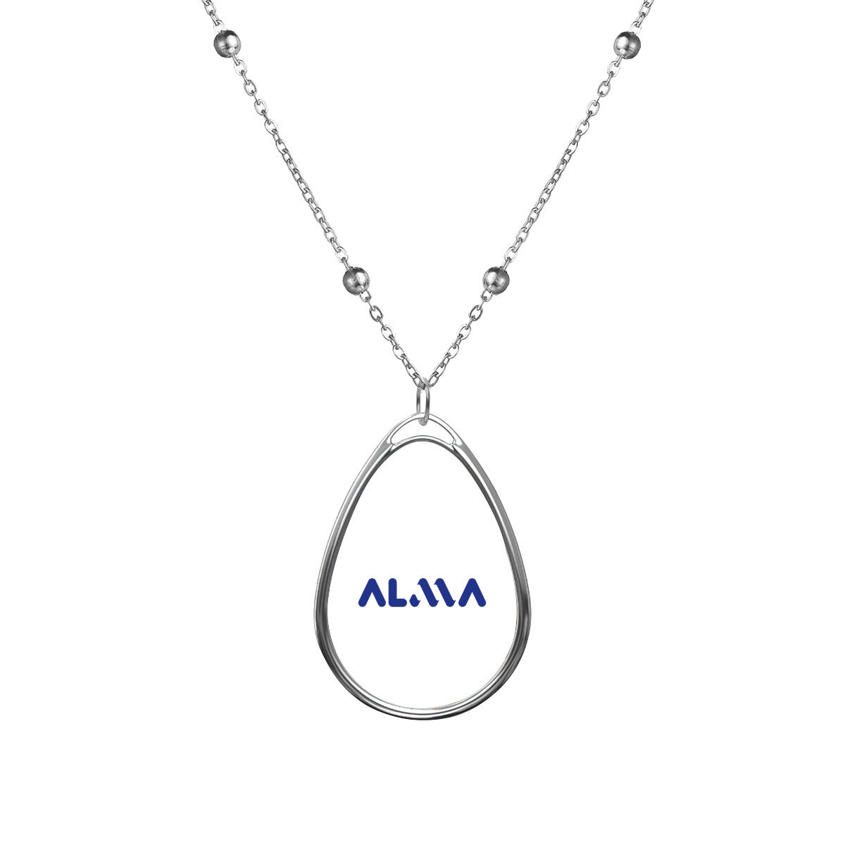 Personalized Oval Necklace,Teardrop Shape Necklace | Alma Brand