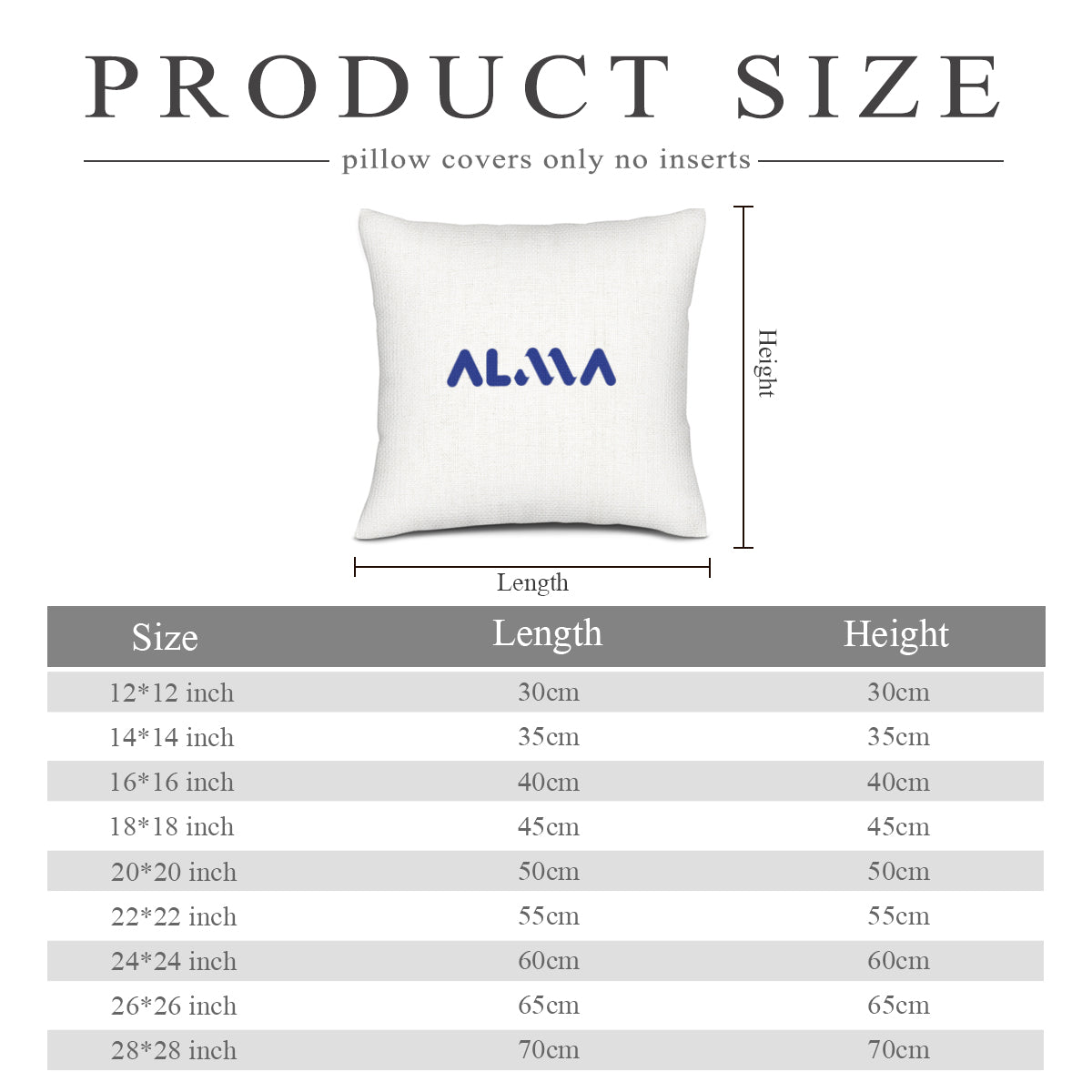 Cushion cover - beige (double-sided)｜Alma Brand