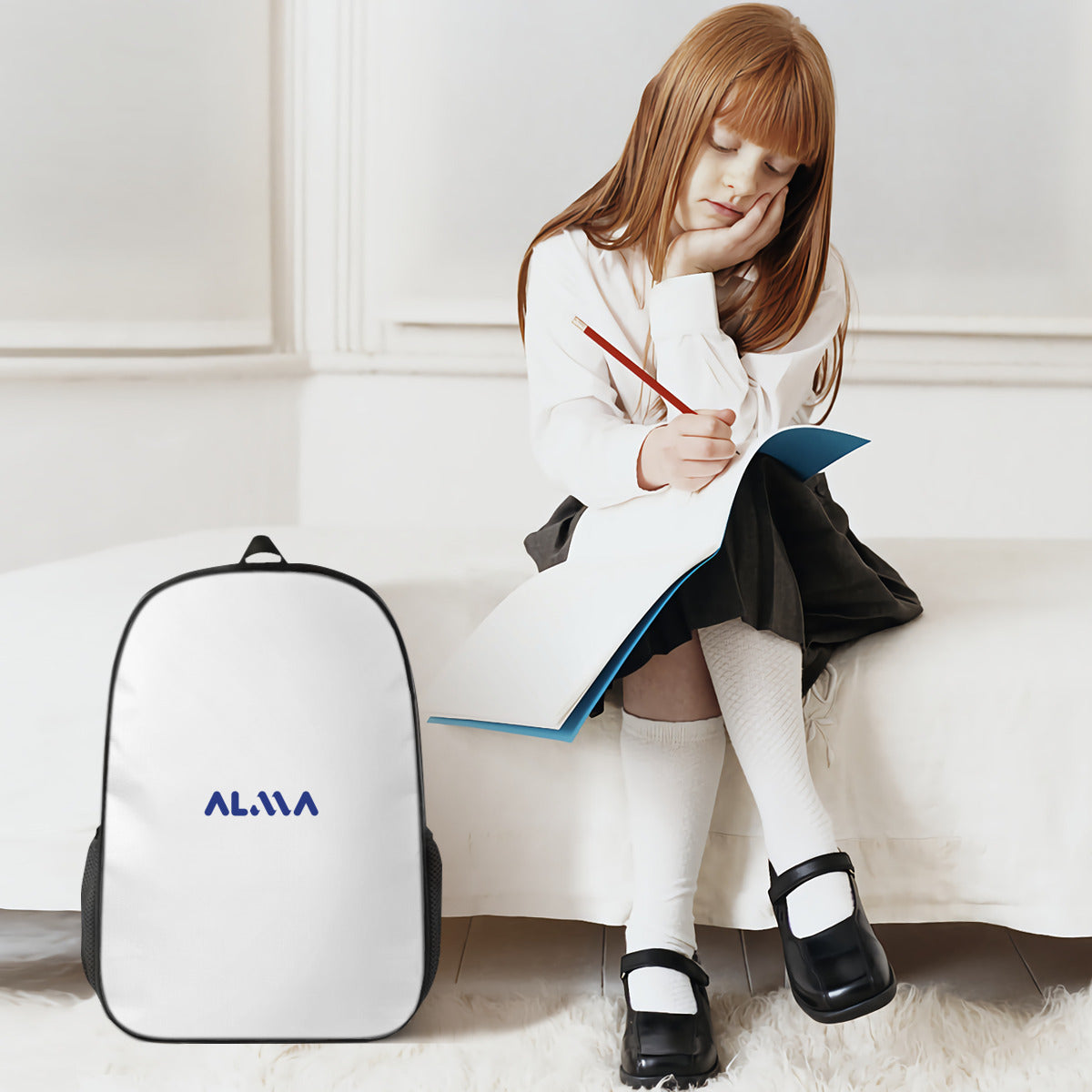 Lightweight Casual Backpack + Insulated Lunch Bag + Pencil Case Combo Series | Alma Brand