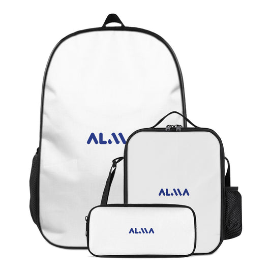 Lightweight Casual Backpack + Insulated Lunch Bag + Pencil Case Combo Series | Alma Brand