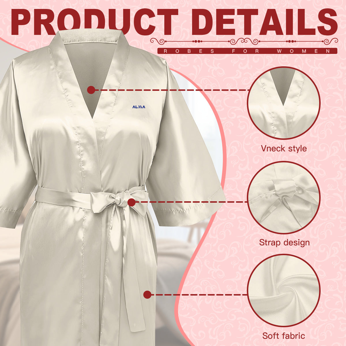 Women's Pajama Robe Alma Brand 24044