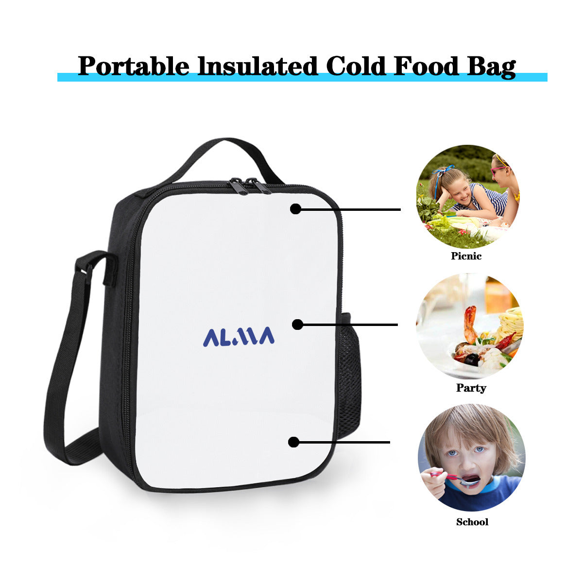 Square Insulated Lunch Bag | Alma Brand