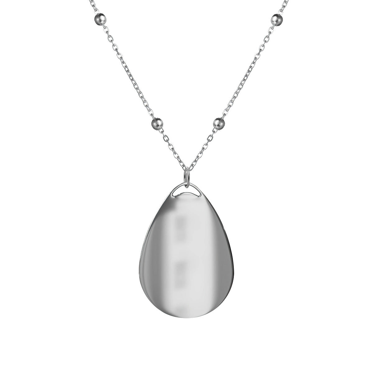 Personalized Oval Necklace,Teardrop Shape Necklace | Alma Brand