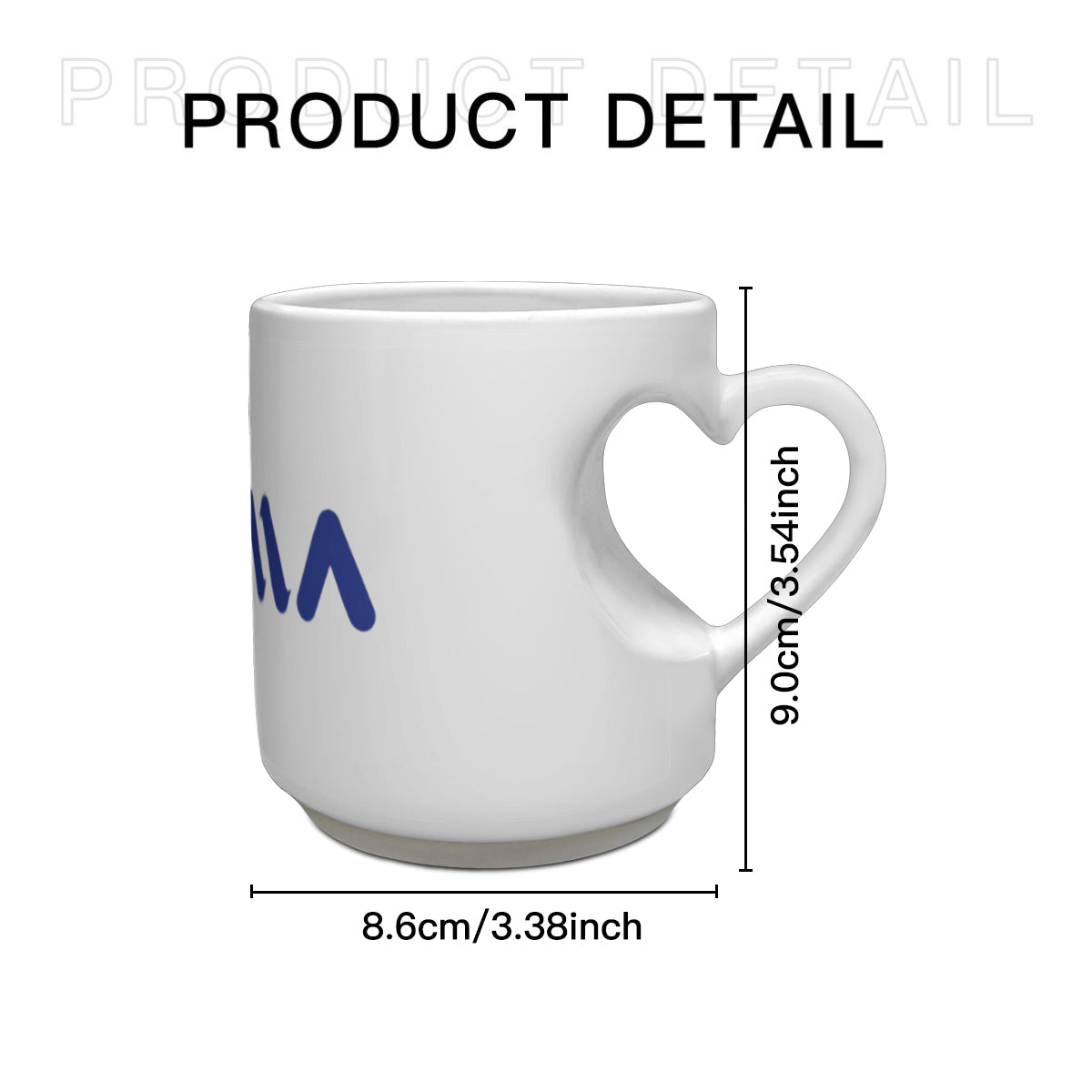 Heart Shaped Mug (325ml/11oz) | Alma Brand