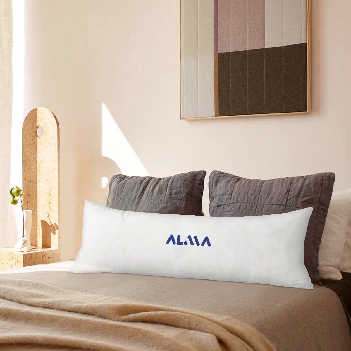 Long Pillow Cover Double-Sided Polyester I Alma Brand