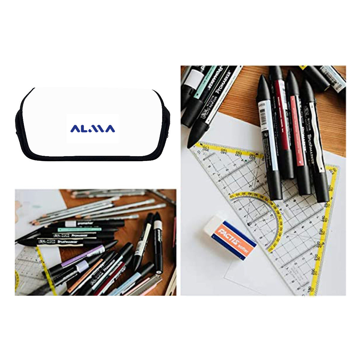 Double Flap Pencil Case｜Alma Brand