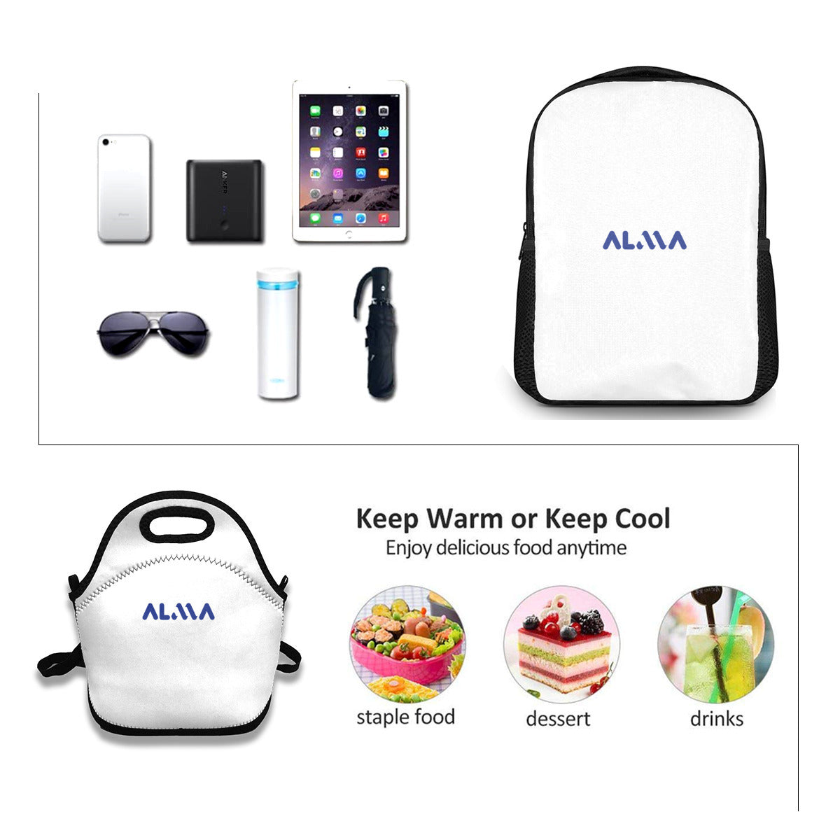 School Bag + Lunch Bag Set｜Alma Brand