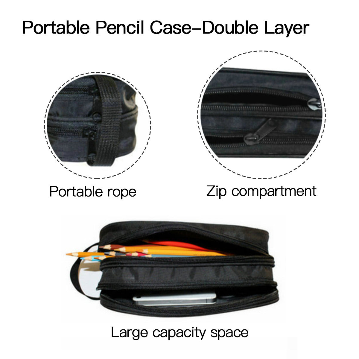 Portable Double Pencil Pouch｜Alma Brand