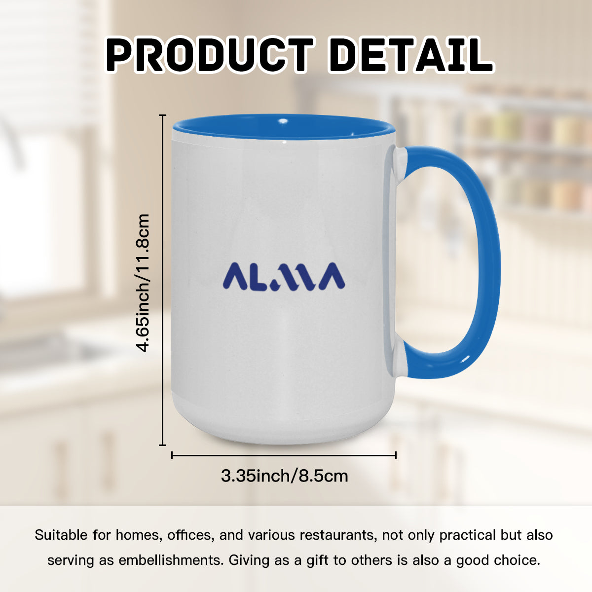 15oz Personalized Two-Tone Mug | Alma Brand