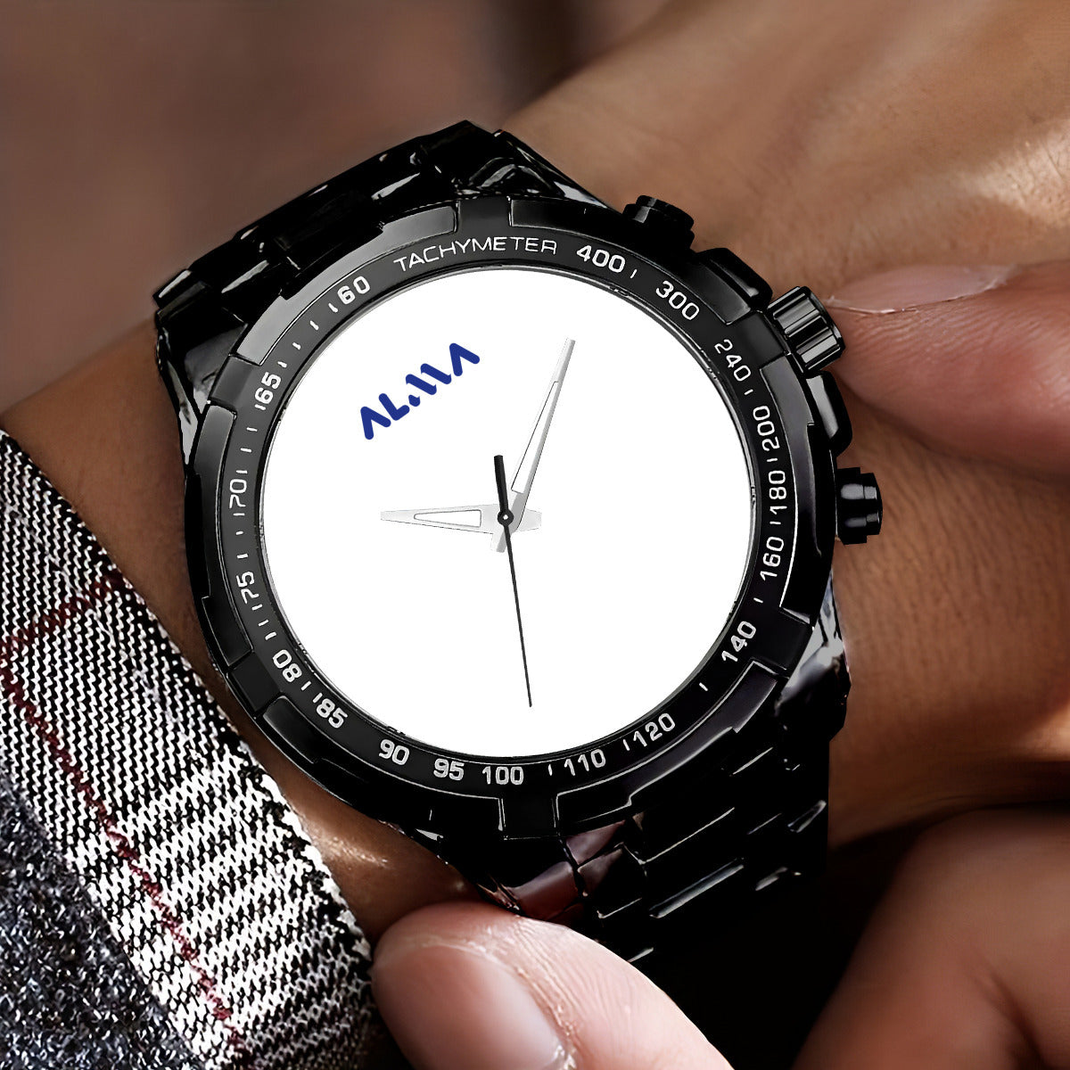 Black Metal Watches Alma Brand