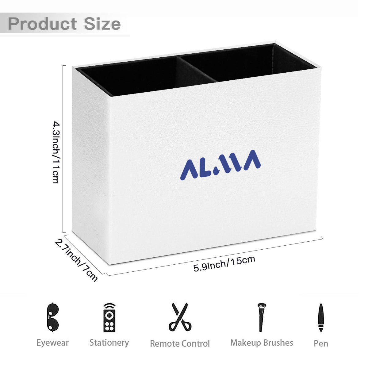 Retro Two-Compartment Pencil Holder｜Alma Brand