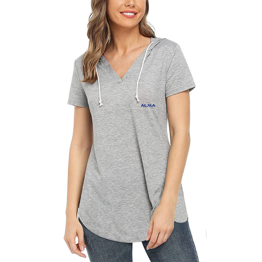 Women's T-shirt With Hood Alma Brand 24075